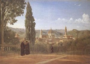 Jean Baptiste Camille  Corot Florence View from the Boboli Gardens (mk05) Germany oil painting art